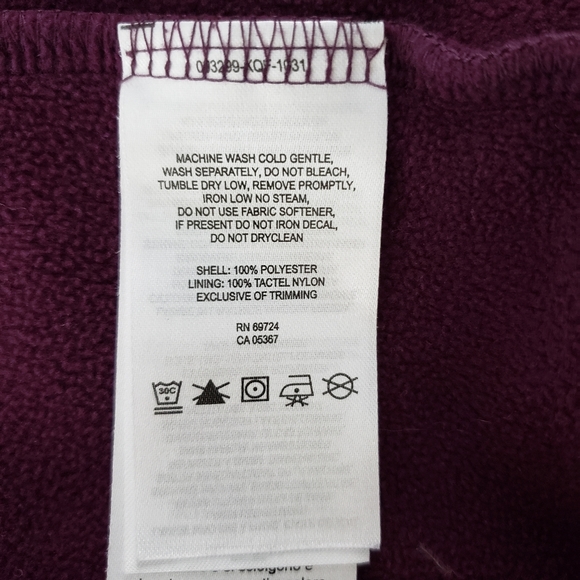 Columbia Mountain Side Fleece Pullover in Purple - Picture 5 of 7